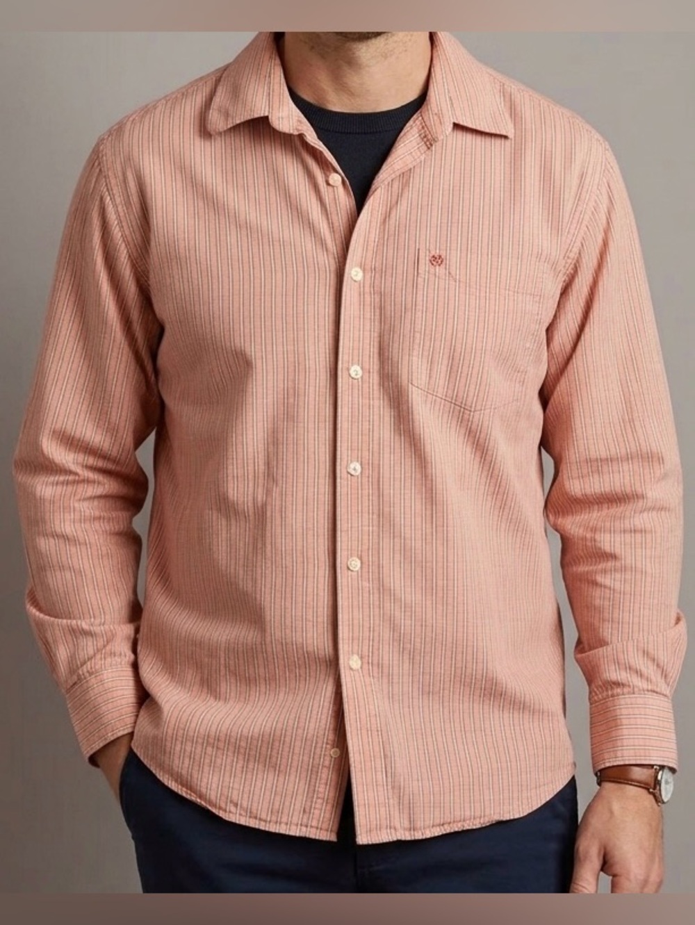Vintage IZOD Men’s Long Sleeve Button-Down Shirt Size Extra Large